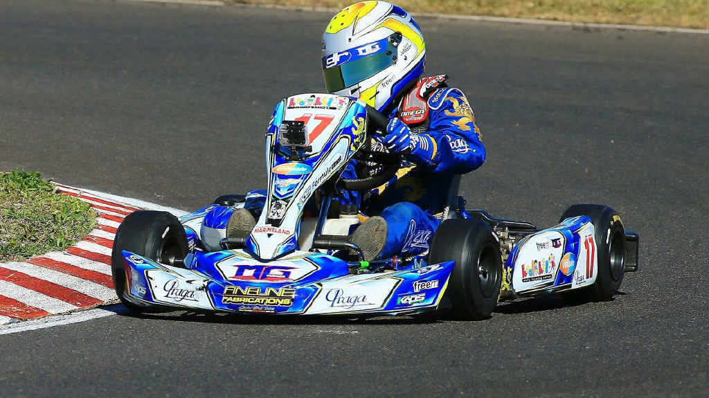 Jett Johnson, grandson of legendary racer Dick Johnson, in action. Jett Johnson, grandson of legendary racer Dick Johnson, in action.